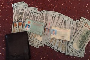 Số tài sản anh Bách nhặt được. Ảnh:Nhân vật cung cấp.