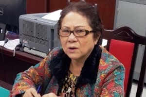 Bà Dương Thị Bạch Diệp tại cơ quan điều tra. Ảnh: Bộ Công an.