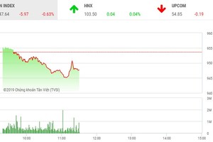 Phiên sáng 17/6: Nhà đầu tư khư khư giữ tiền, VN-Index mất mốc 950 điểm