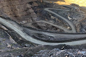 Khu vực khai thác của MP Materials tại Mountain Pass. Ảnh:CNN