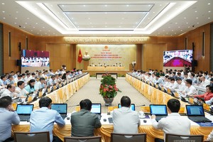 Phiên họp trực tuyến Chính phủ với các địa phương. - Ảnh: VGP