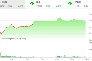 Giao dịch chứng khoán chiều 22/4: Nhiều cổ phiếu nổi sóng, VN-Index giữ được sắc xanh