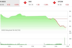 Giao dịch chứng khoán chiều 29/9: Ồ ạt xả hàng, VN-Index rơi mạnh 