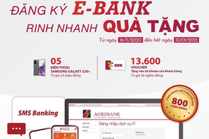 800 triệu đồng Agribank dành cho E-Bank