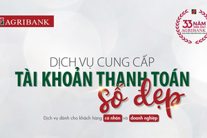 Agribank cung cấp dịch vụ tài khoản thanh toán số đẹp cho khách hàng