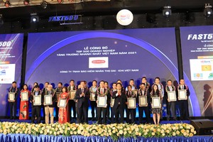 Dai-ichi Life Việt Nam tiếp tục được vinh danh trong “Top 500 Doanh nghiệp tăng trưởng nhanh nhất Việt Nam”