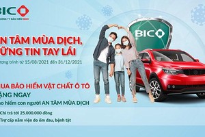 Mua bảo hiểm vật chất ô tô BIC tặng bảo hiểm con người