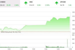 Giao dịch chứng khoán chiều 25/5: Tràn ngập sắc tím, VN-Index tăng hơn 35 điểm