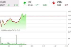 Giao dịch chứng khoán phiên sáng 31/5: VN-Index đứng vững, nhóm FLC tiếp tục khởi sắc