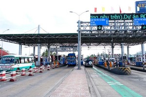 Trạm thu phí BOT Cai Lậy. (ảnh: VGP)