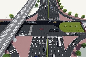 Phối cảnh dự án hầm chui Vành đai 2,5.
