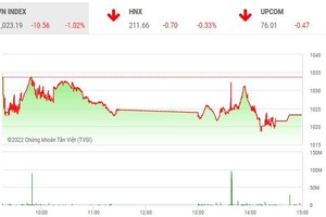 Giao dịch chứng khoán chiều 2/11: Sức ép gia tăng, VN-Index quay đầu giảm điểm