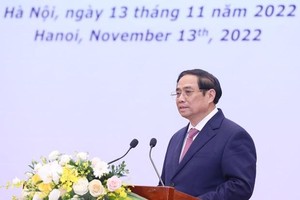 Thủ tướng Chính phủ Phạm Minh Chính phát biểu tại . (Ảnh: Lâm Khánh/TTXVN)