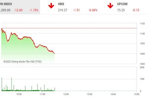 Giao dịch chứng khoán phiên chiều 31/1: Cổ phiếu ngân hàng chìm trong sắc đỏ, VN-Index tiếp tục giảm sâu