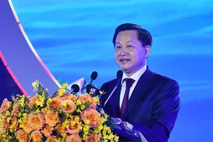 Phó thủ tướng Lê minh Khái phát biểu tại Lễ Khai mạc festival Tôm Cà Mau 2023