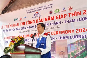 TP.HCM: Triển khai thi công dự án tuyến tàu điện ngầm số 2 Bến Thành - Tham Lương