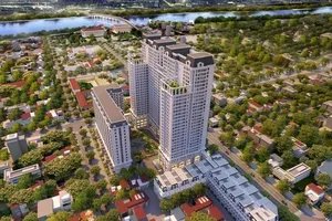 Phối cảnh dự án Khu nhà ở thương mại Lê Hồng Phong – Eden Graden. 