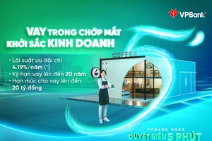 VPBank (VPB) triển khai gói vay lãi suất chỉ từ 4,19% cho sản xuất kinh doanh