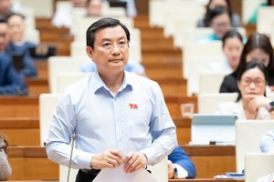 Đại biểu Phạm Trọng Nhân (TP.HCM) phát biểu.