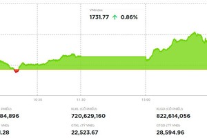 Khối ngoại xuống tiền mạnh, VN-Index vượt mốc 1.730 điểm 