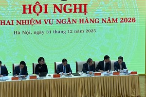 Ông Trần Minh Bình, Chủ tịch HĐQT VietinBank phát biểu tại Hội nghị
