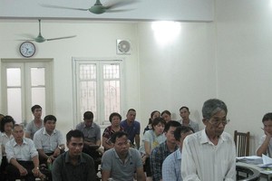 Các bị cáo tại tòa hồi tháng 6/2015