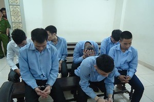 Các bị cáo tại tòa