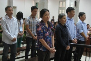 Các bị cáo tại tòa