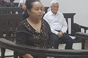 Bị cáo Nguyễn Thị Toàn tại tòa