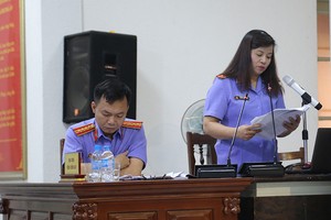 Đại diện Viện KSND phát biểu chiều 22/9.