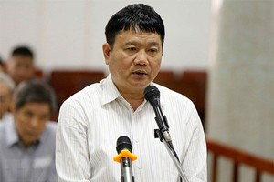 Ông Đinh La Thăng trong phiên toà ngày 20/3. Ảnh: TTXVN