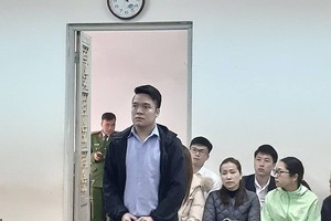 Bị cáo tại tòa.