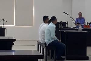 Các bị cáo tại tòa.