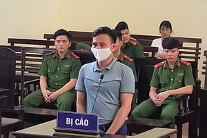 Bị cáo Huy tại tòa.