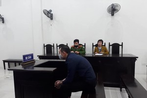 Bị cáo Thắng tại tòa.