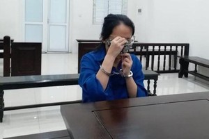 Bị cáo tại phiên tòa sơ thẩm.