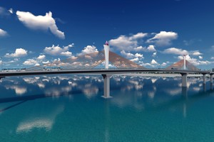 Phối cảnh cầu Cửa Hội