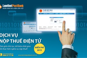 LienVietPostBank cung cấp dịch vụ nộp thuế điện tử