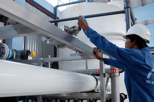 Chưa đầy 60% số hộ gia đình ở các đô thị loại hai được tiếp cận nước sạch, và chỉ 10% nước thải được xử lý đúng cách (ảnh minh họa)