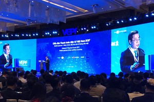 Ông Nguyễn Kim Anh, Phó Thống đốc NHNN Việt Nam phát biểu tại Diễn đàn