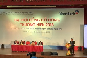 Ông Nguyễn Văn Thắng, Chủ tịch HĐQT trình bày tại ĐHCĐ