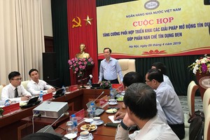Phó Thống đốc NHNN Việt Nam Đào Minh Tú chủ trì cuộc họp.