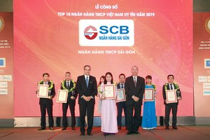 SCB lọt Top 10 ngân hàng thương mại cổ phần tư nhân uy tín năm 2019
