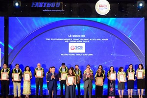 SCB: Top 50 Doanh nghiệp tăng trưởng xuất sắc nhất Việt Nam 2021