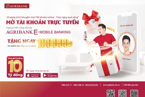 Mở tài khoản trực tuyến Agribank “ghi điểm” với người dùng