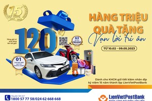 LienVietPostBank dành gần 120 tỷ đồng quà tặng nhân kỷ niệm 15 năm thành lập