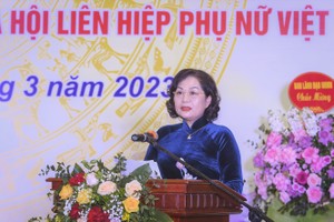 Thống đốc NHNN Việt Nam Nguyễn Thị Hồng phát biểu tại Lễ ký Quy chế