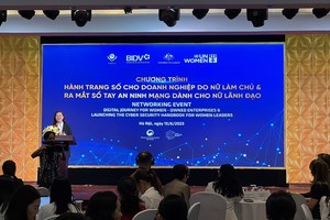 Bà Nguyễn Thị Kim Phượng - Phó Giám đốc Ban Khách hàng doanh nghiệp BIDV, phát biểu tại Chương trình