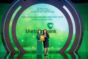 Vietcombank vinh dự được bình chọn trong top 10 doanh nghiệp niêm yết có Báo cáo thường niên tốt nhất trên thị trường chứng khoán Việt Nam năm 2023.
