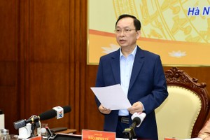 Ông Đào Minh Tú, Phó Thống đốc thường trực NHNN phát biểu tại Hội nghị